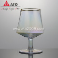 ATO Hand-Made Plating Rainbow Color Goblet Wine Glasses